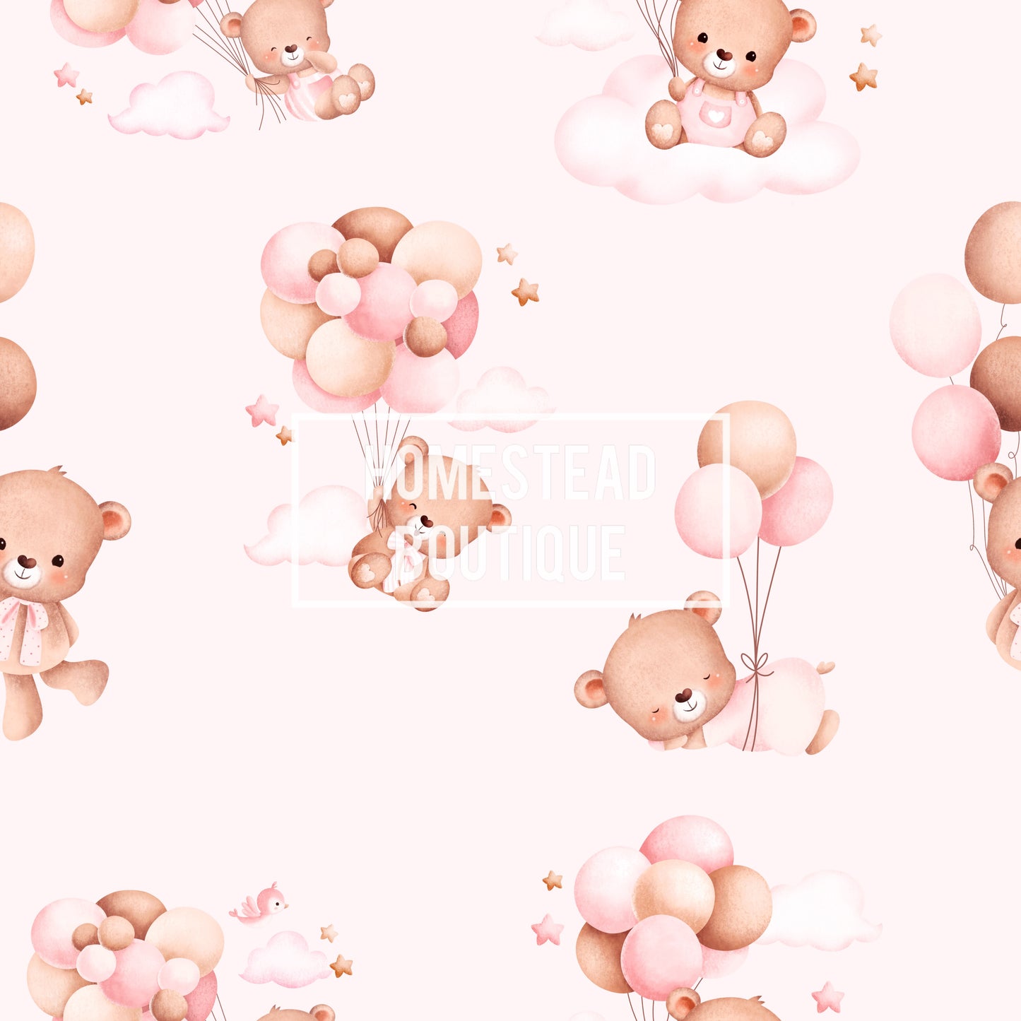Bear balloon seamless