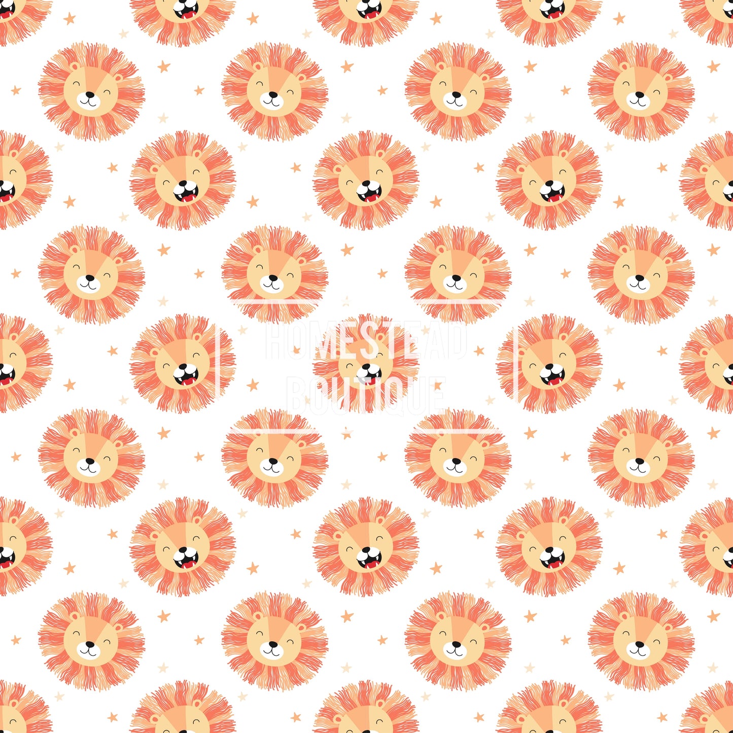 Happy Lion seamless