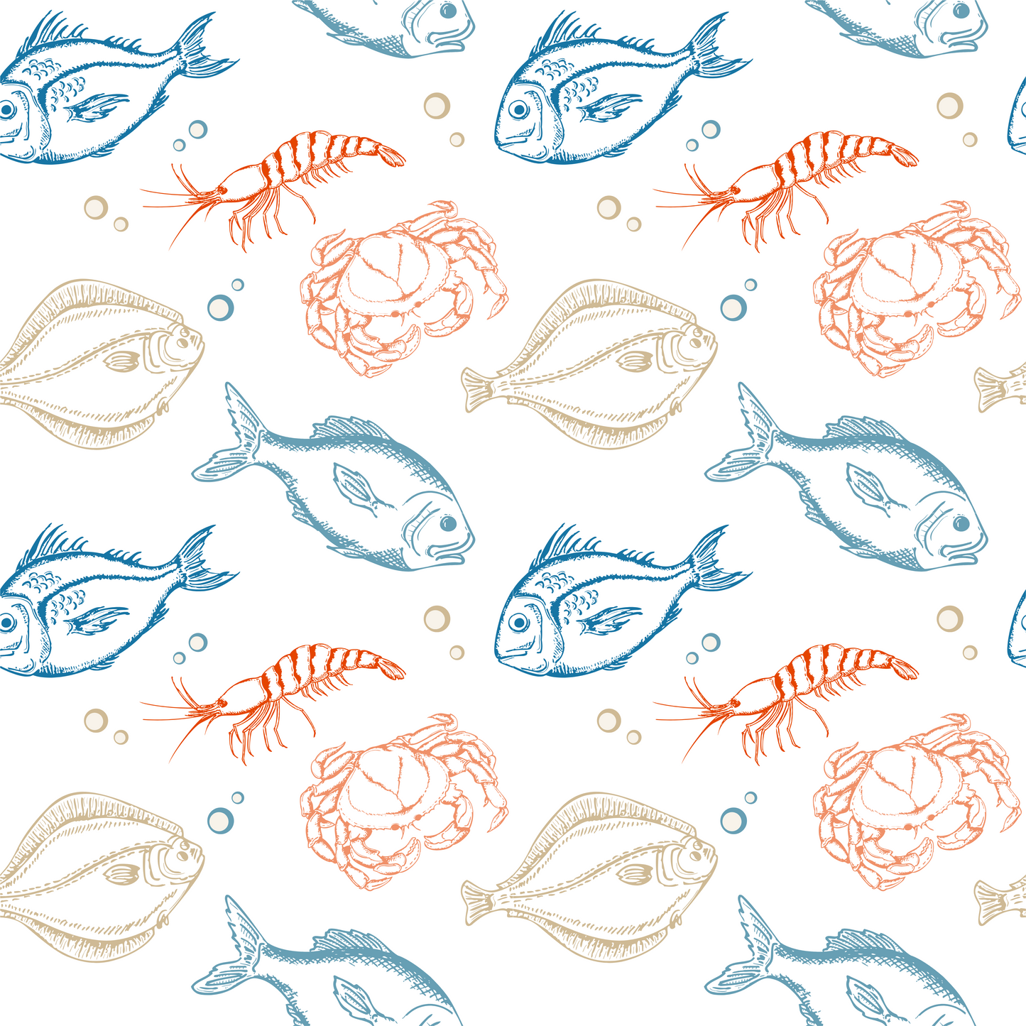 Water creatures seamless