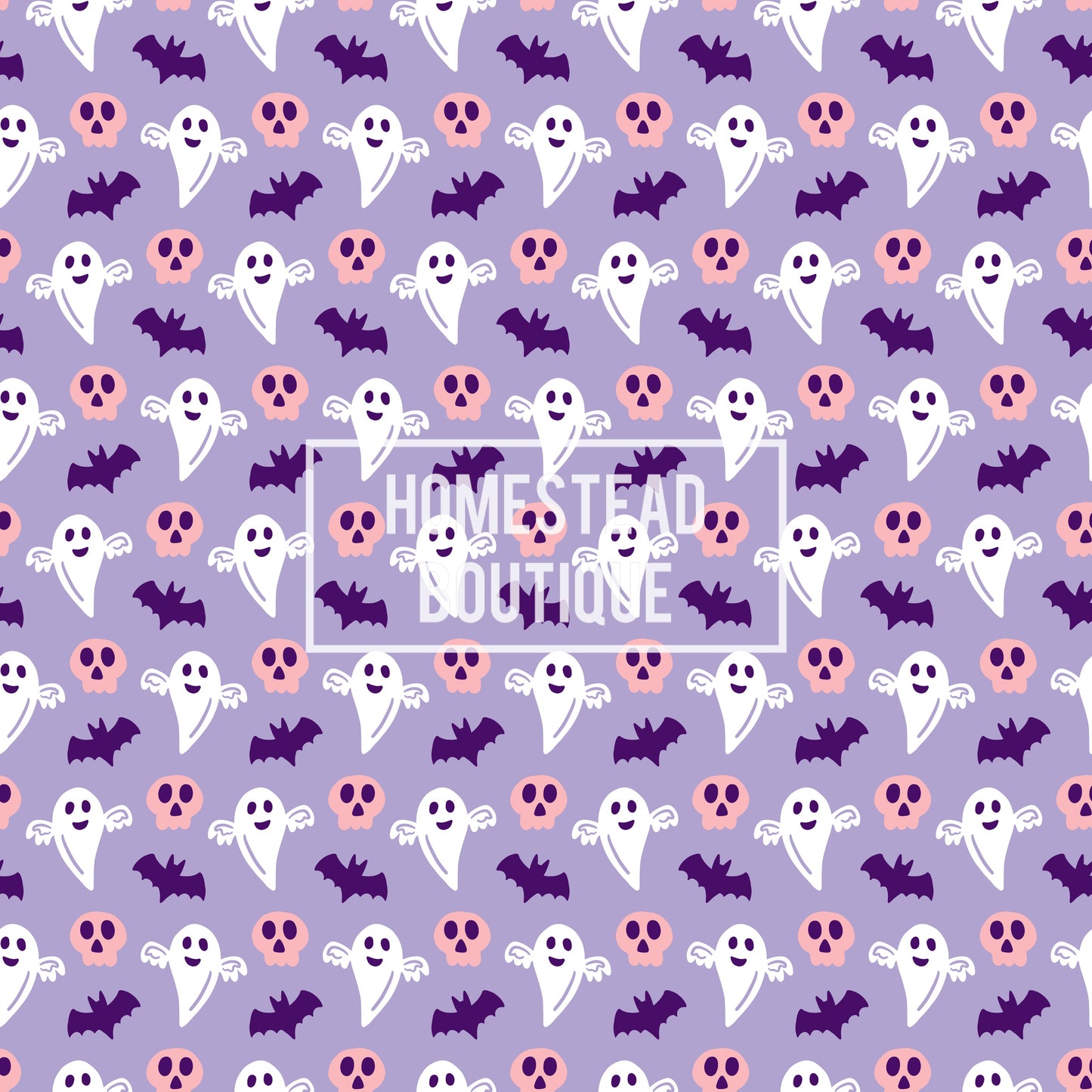 Purple ghost seamless