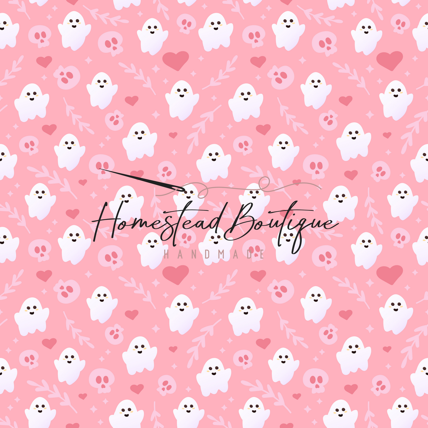 Pink ghost seamless