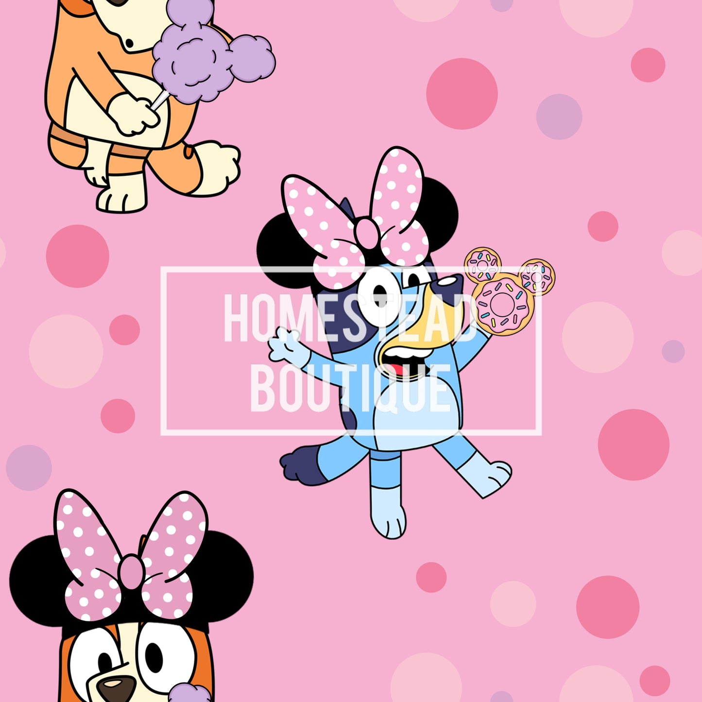 Mouse sister dogs seamless