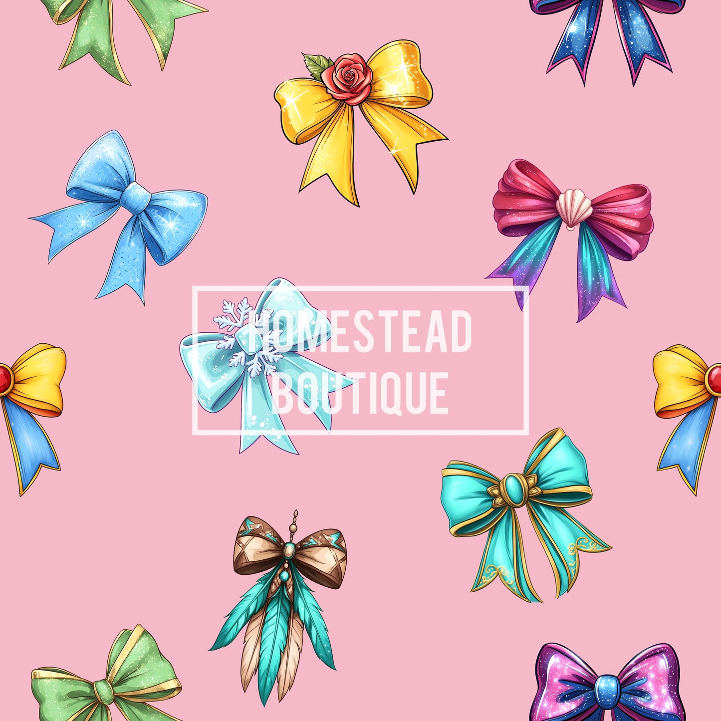 Princess bows seamless