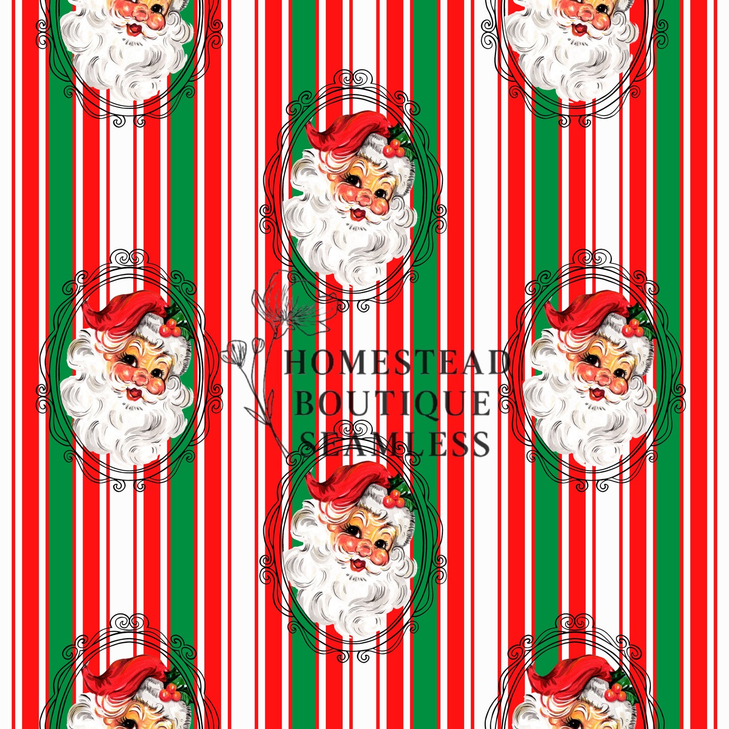 Couqette Santa seamless
