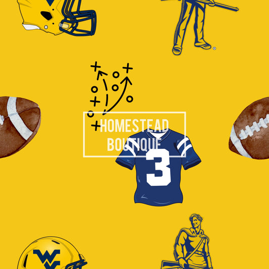 Yellow wvu seamless