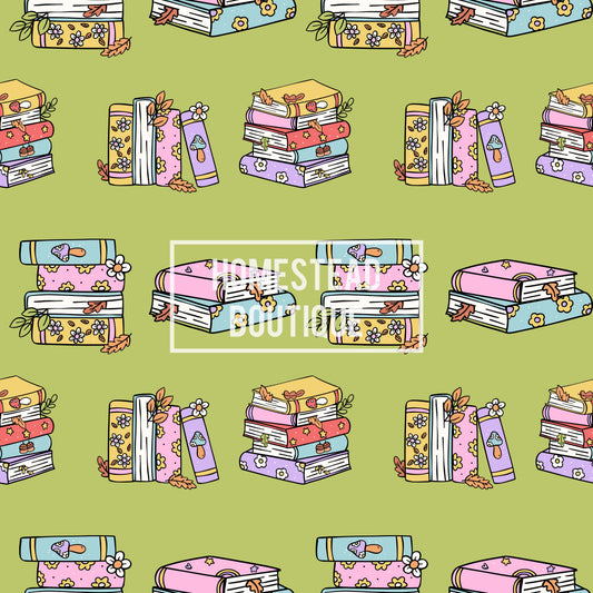 Green books seamless