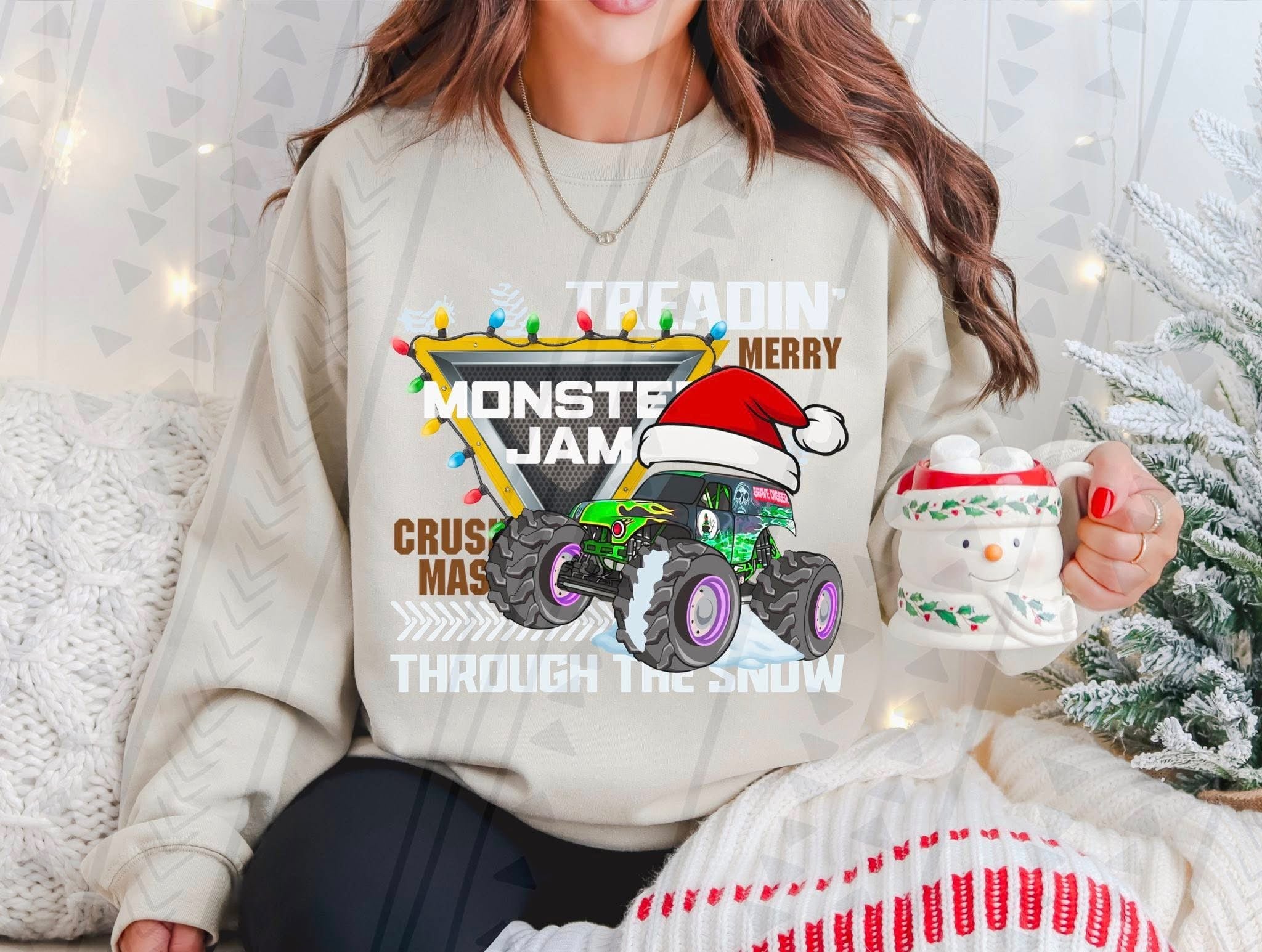 Grave digger Christmas shirt option