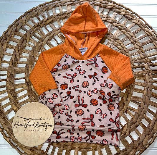 Bow pumpkin hoodie (9/12)
