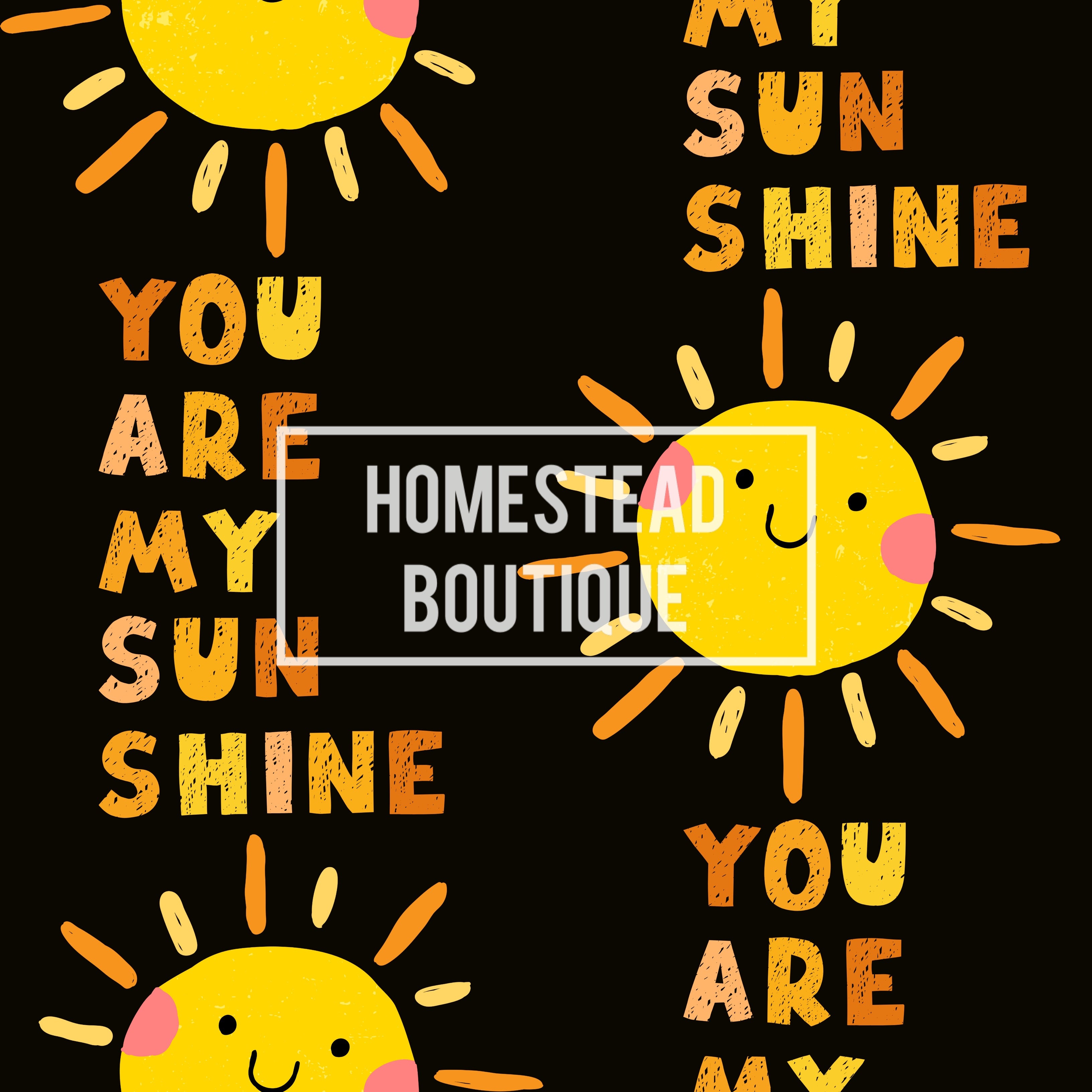You are my sunshine seamless