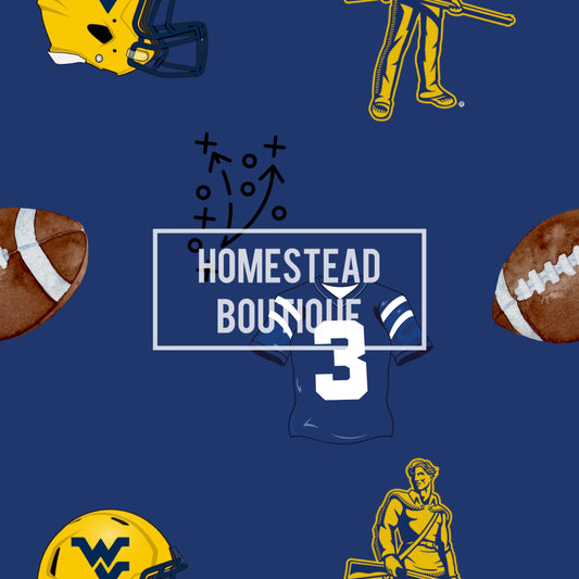 Blue wvu seamless