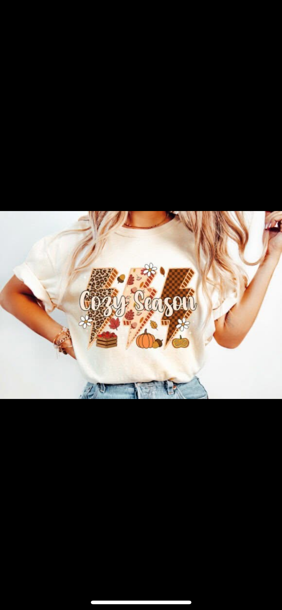 Cozy season with bolts shirt option