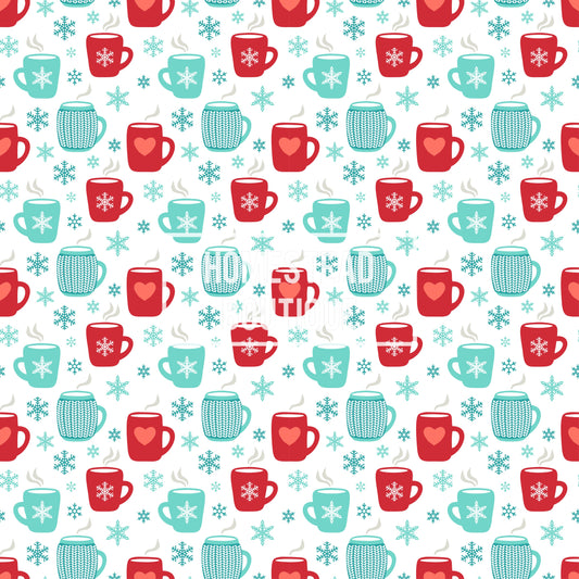 Christmas mugs seamless