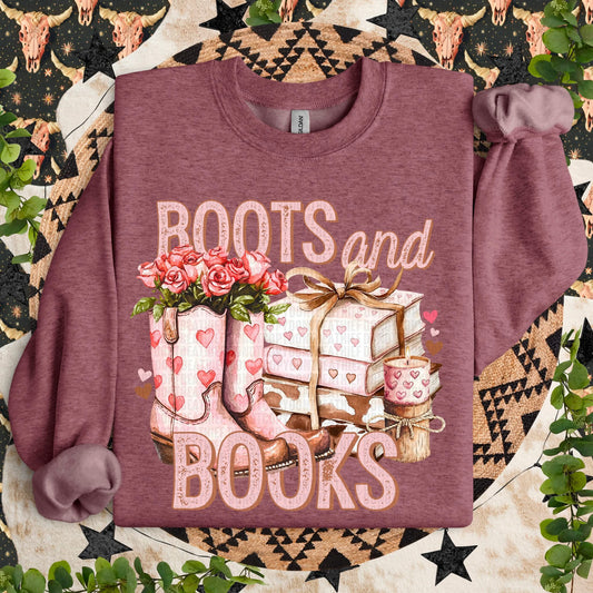 Boots and books shirt option