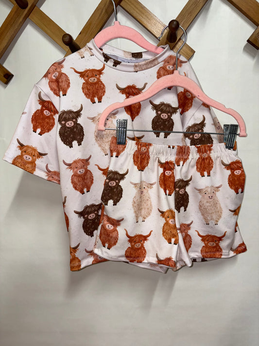 Highland cow cozy set (5t)