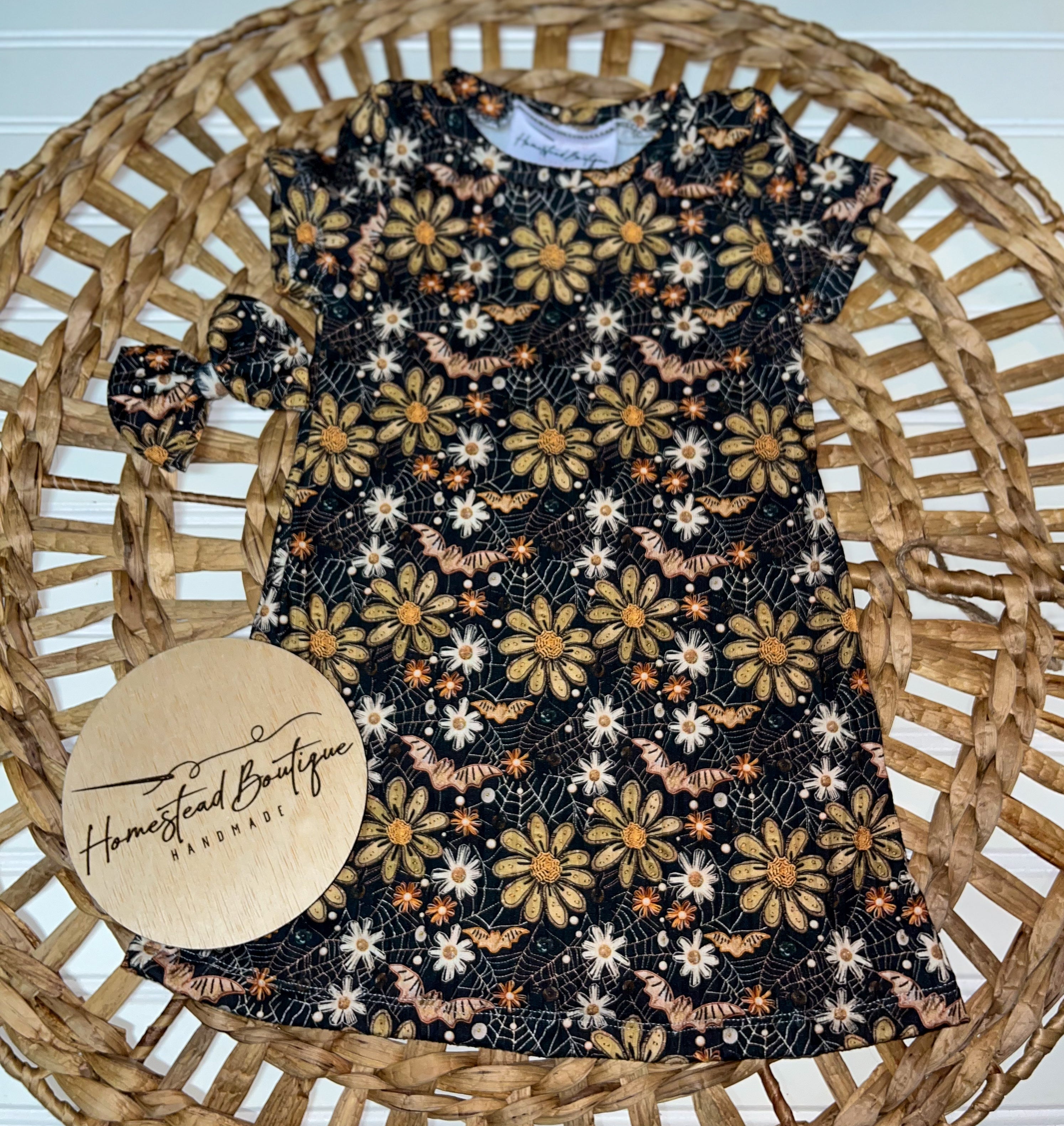 Bat t shirt dress (18m)