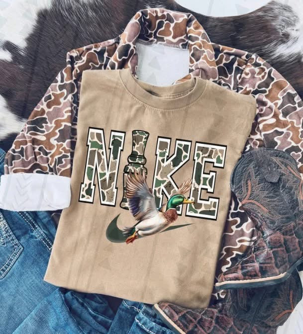 Camo brand duck shirt option