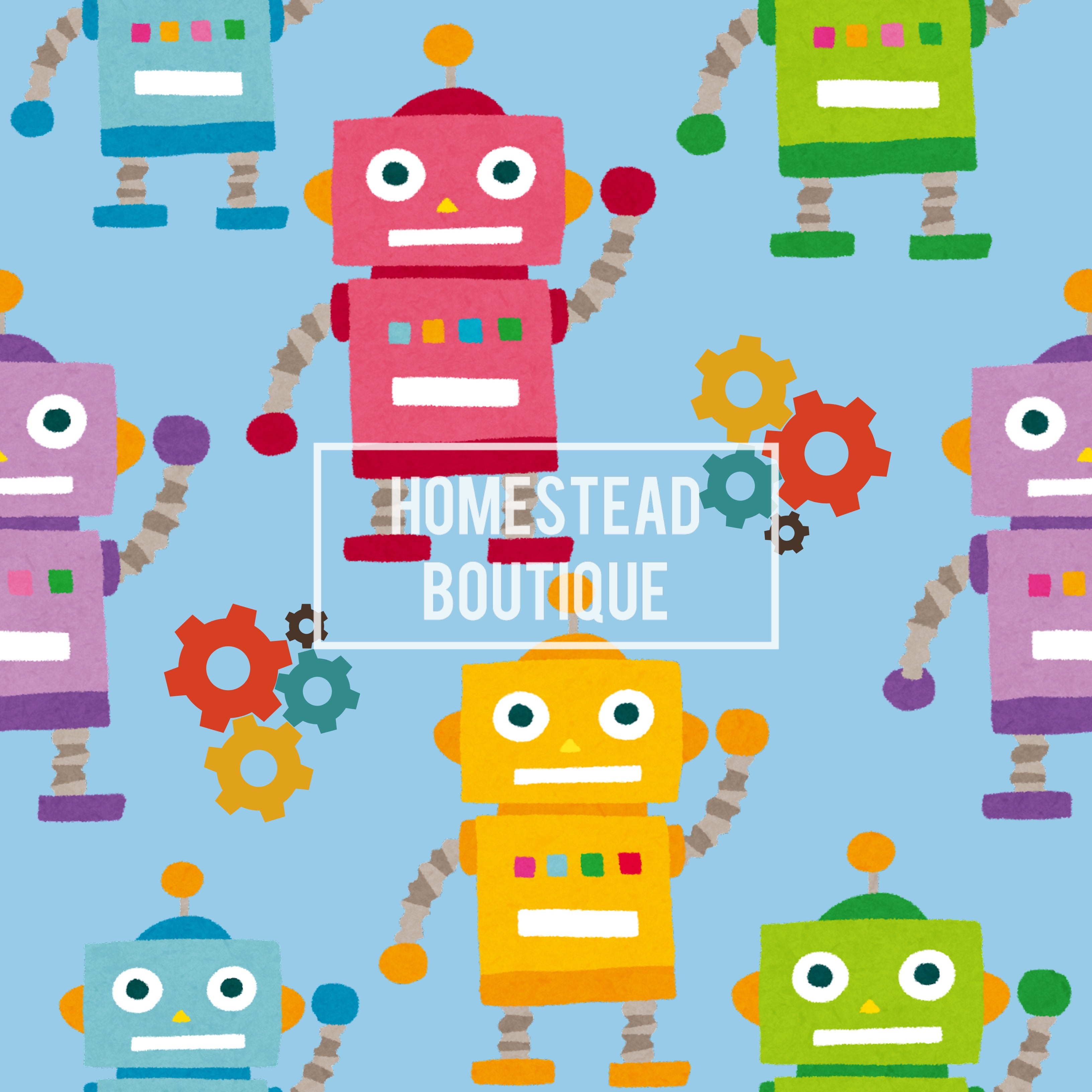 Colorful robot seamless