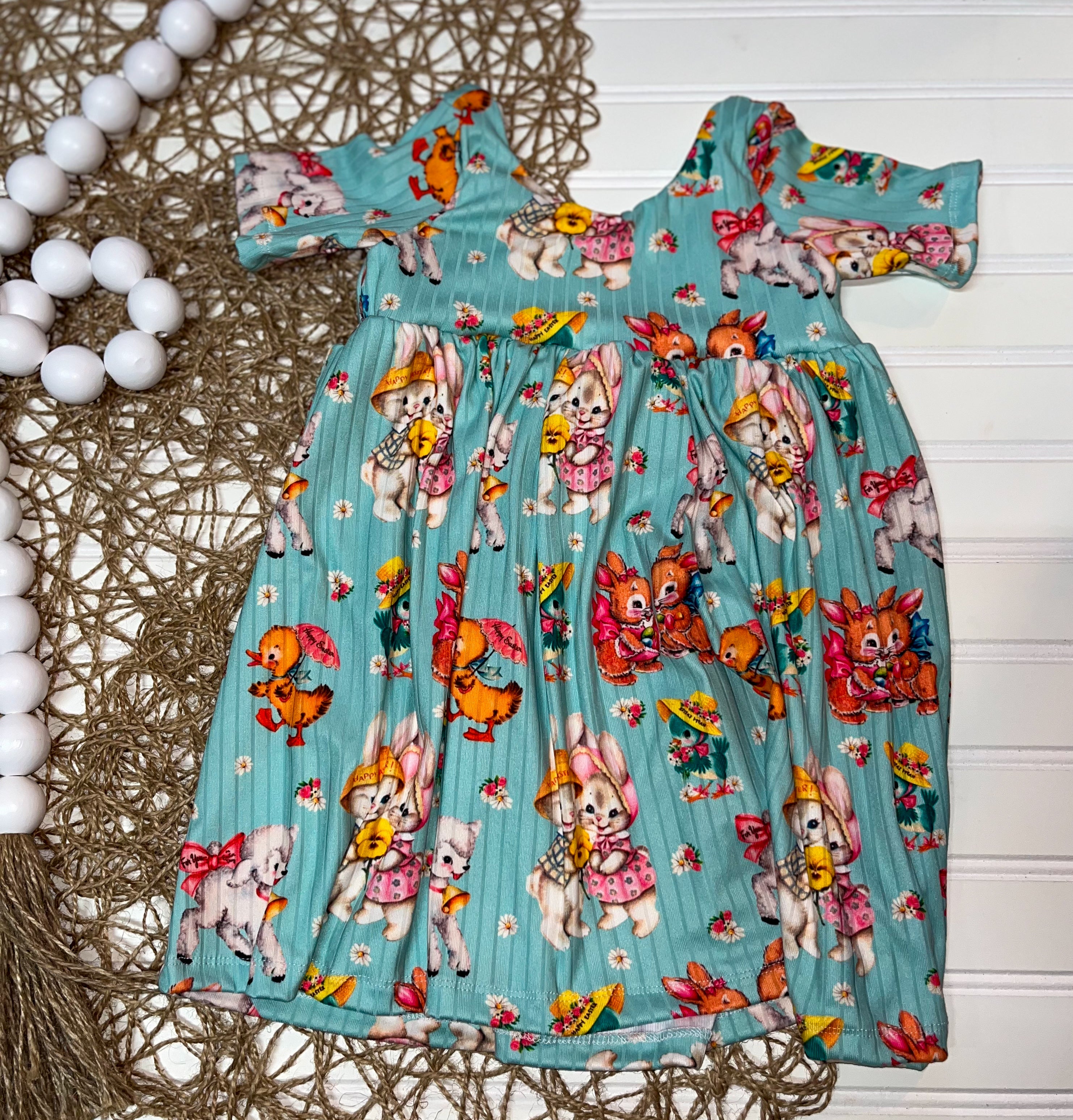 Vintage bunny Ellie dress (2t)