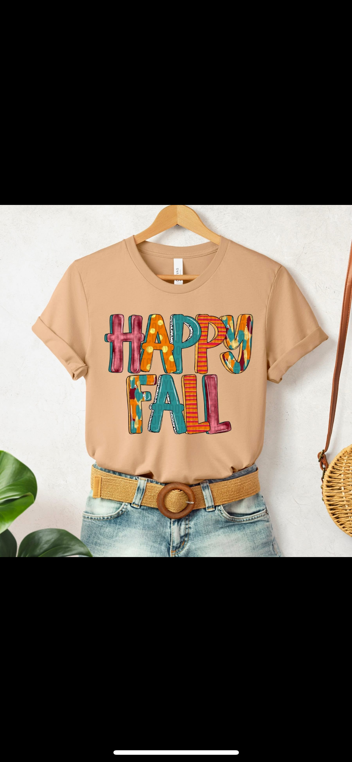 Colorful happy fall shirt option