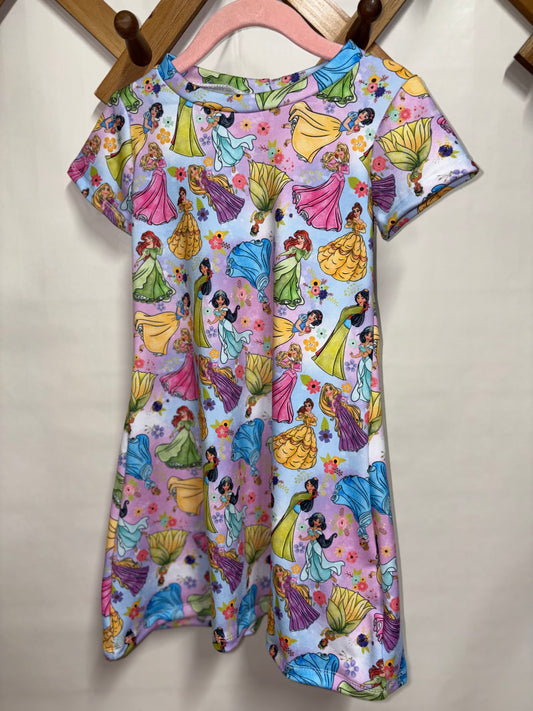 Princess t shirt dress (5t)