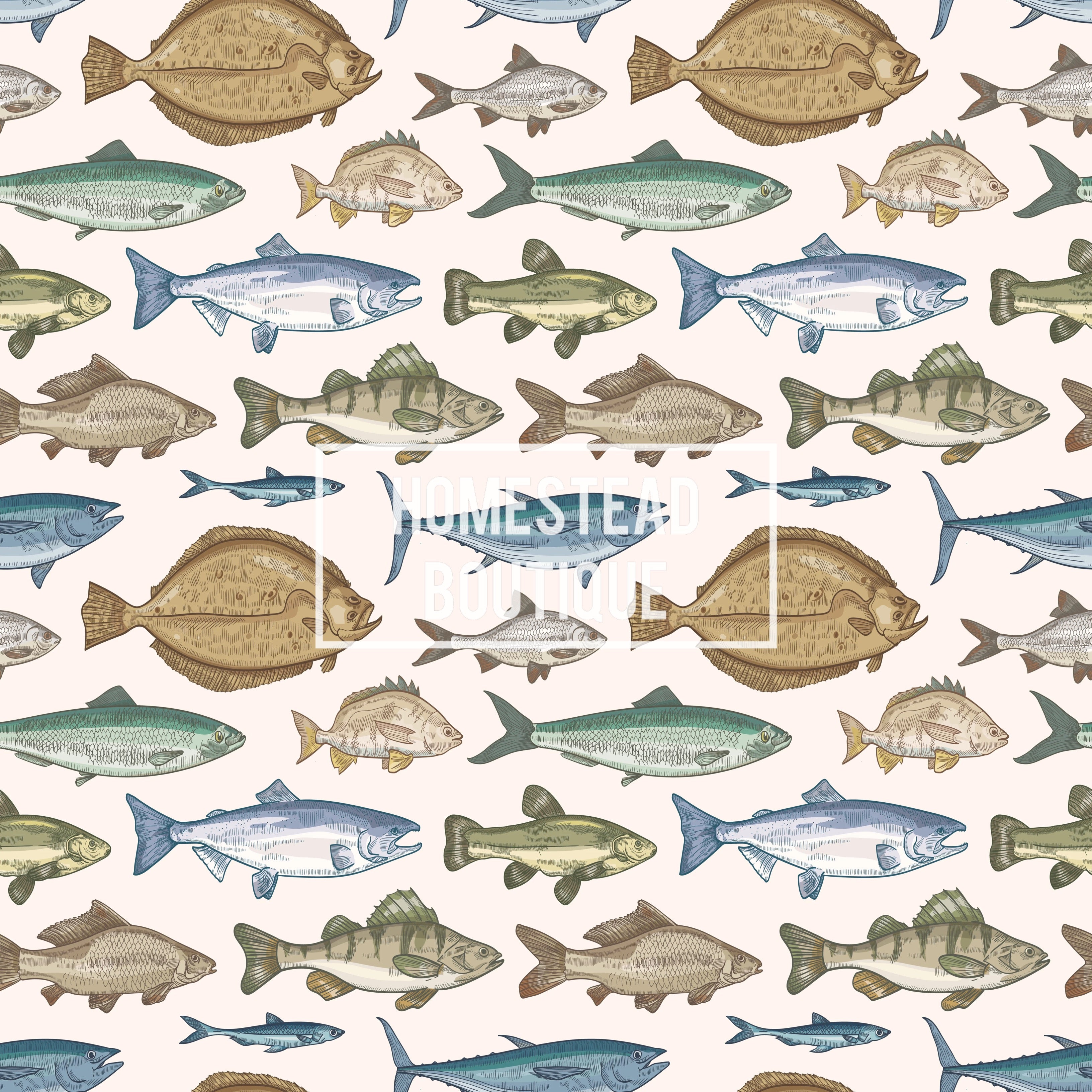 Neutral fish seamless