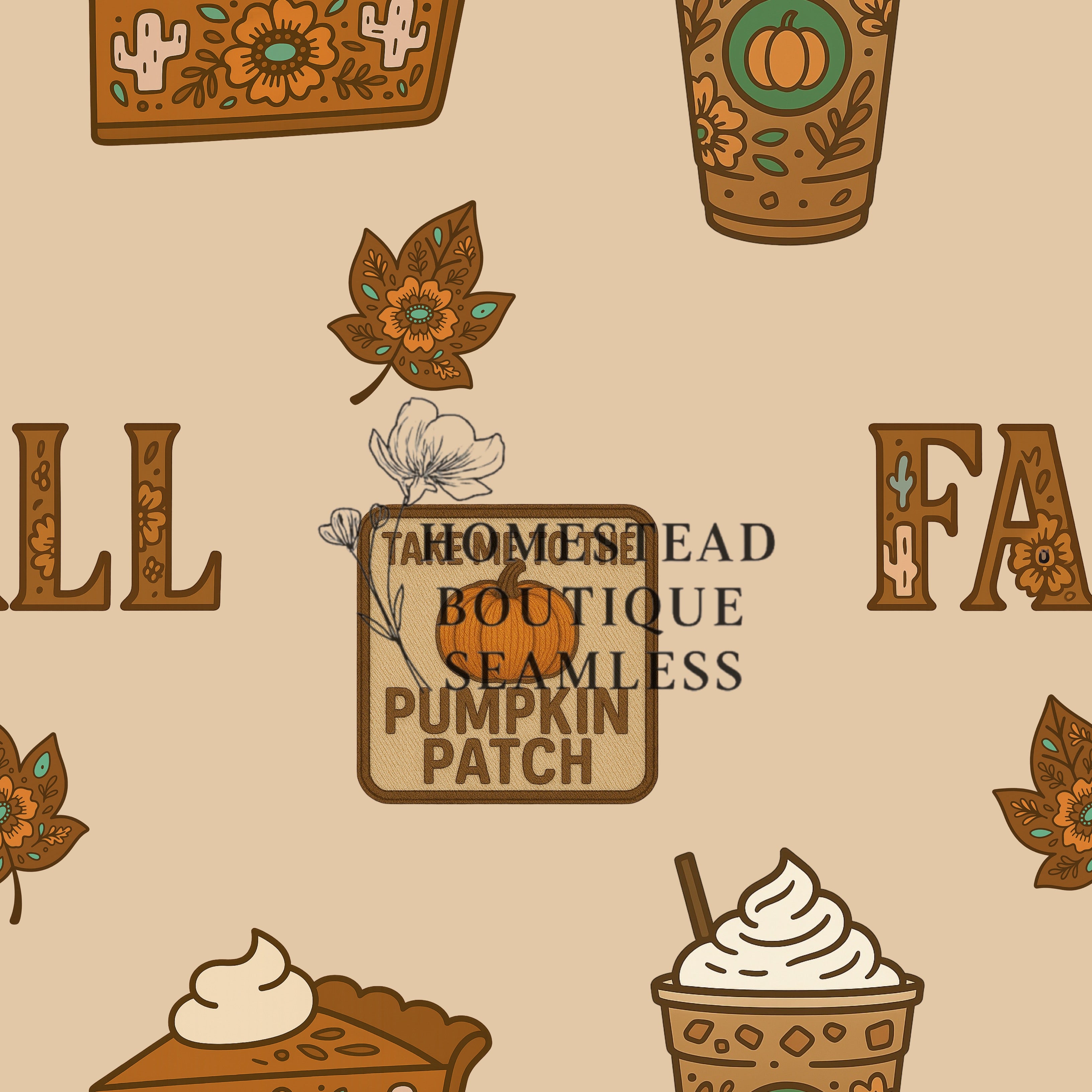 Fall western seamless