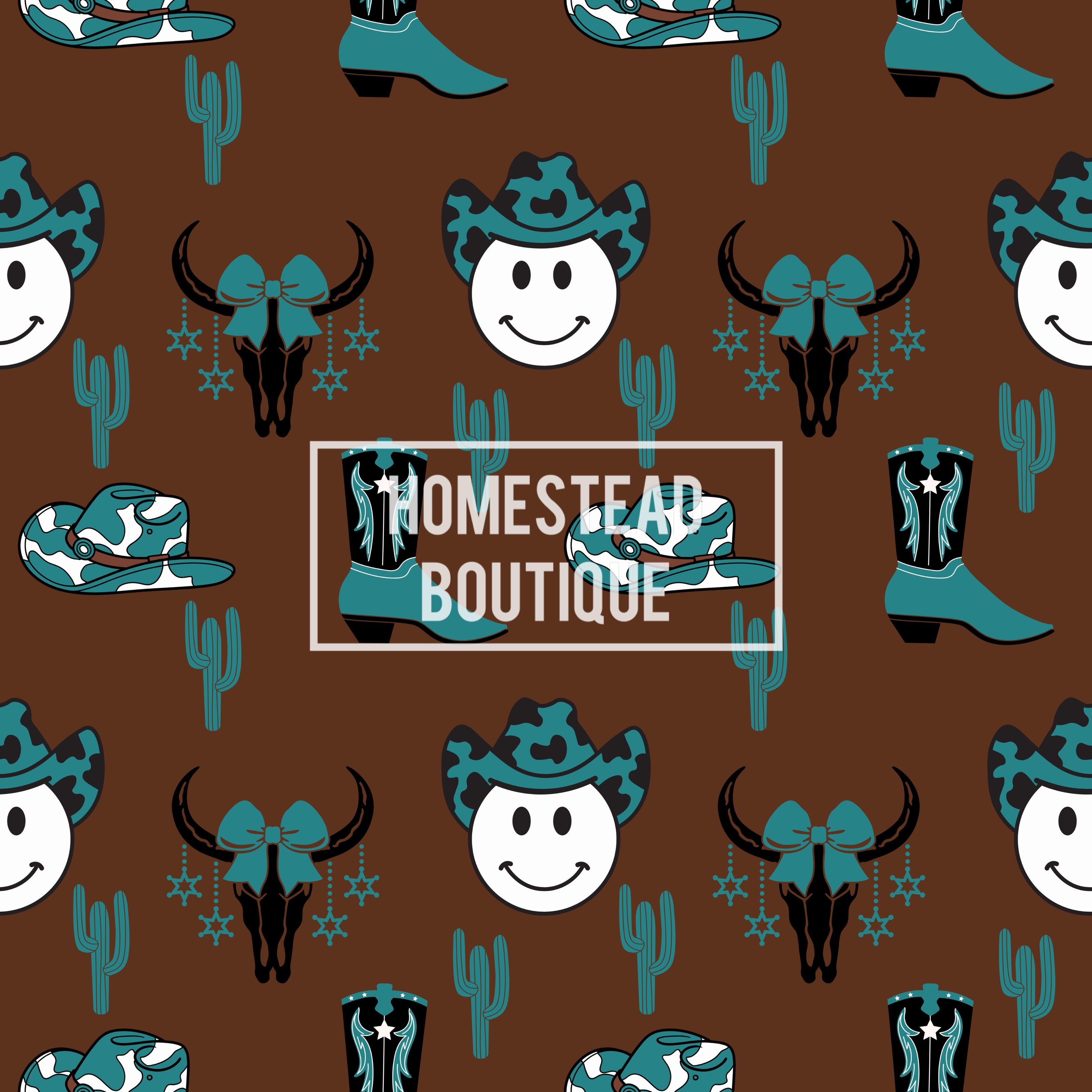 Brown western seamless