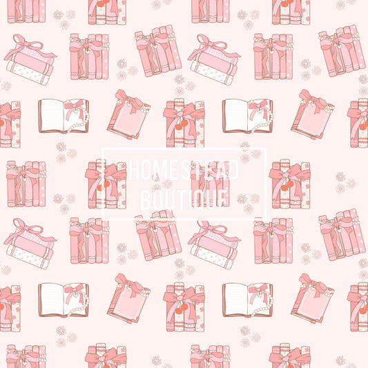 Pink books seamless