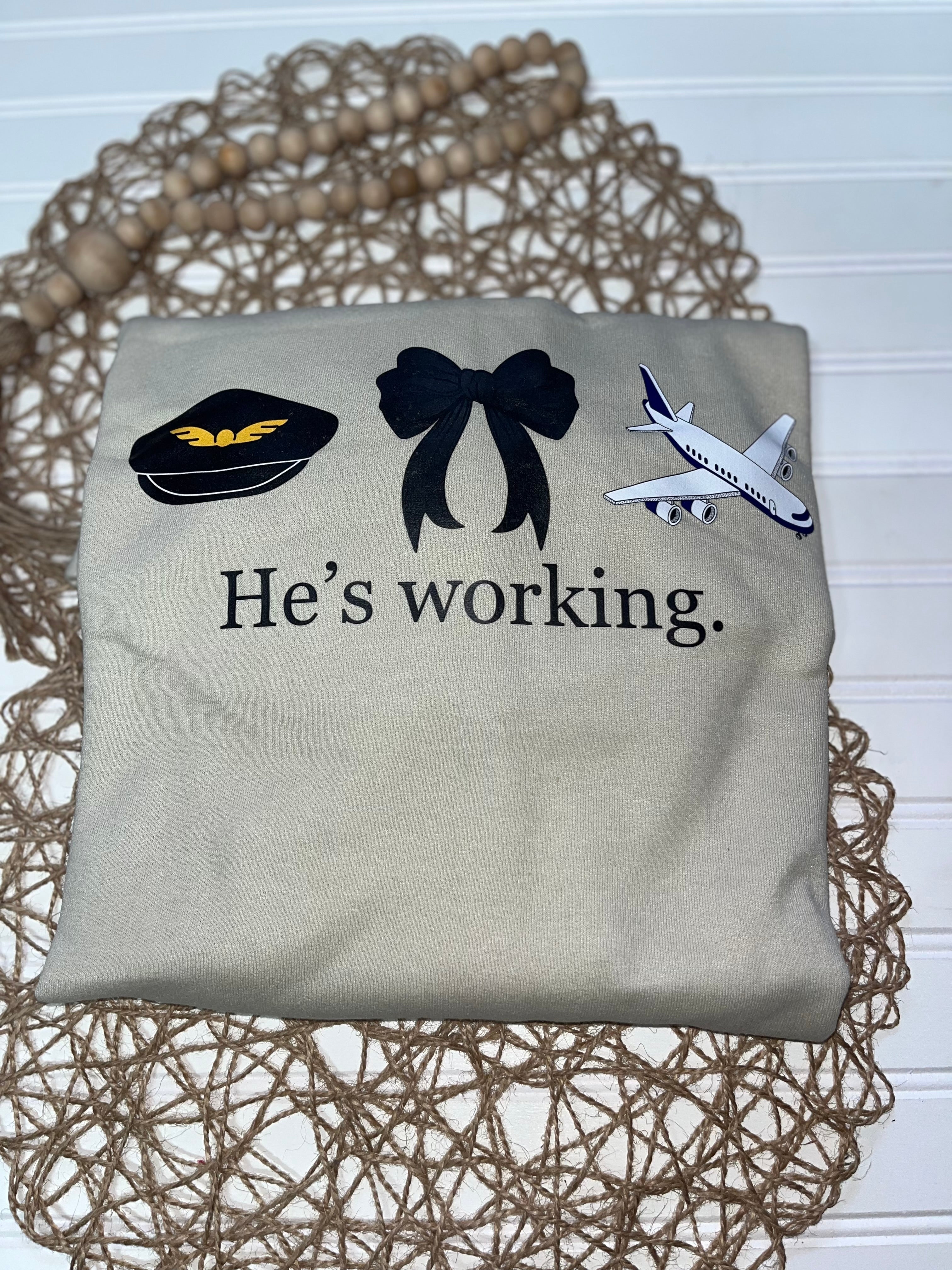 He’s working pilot shirt