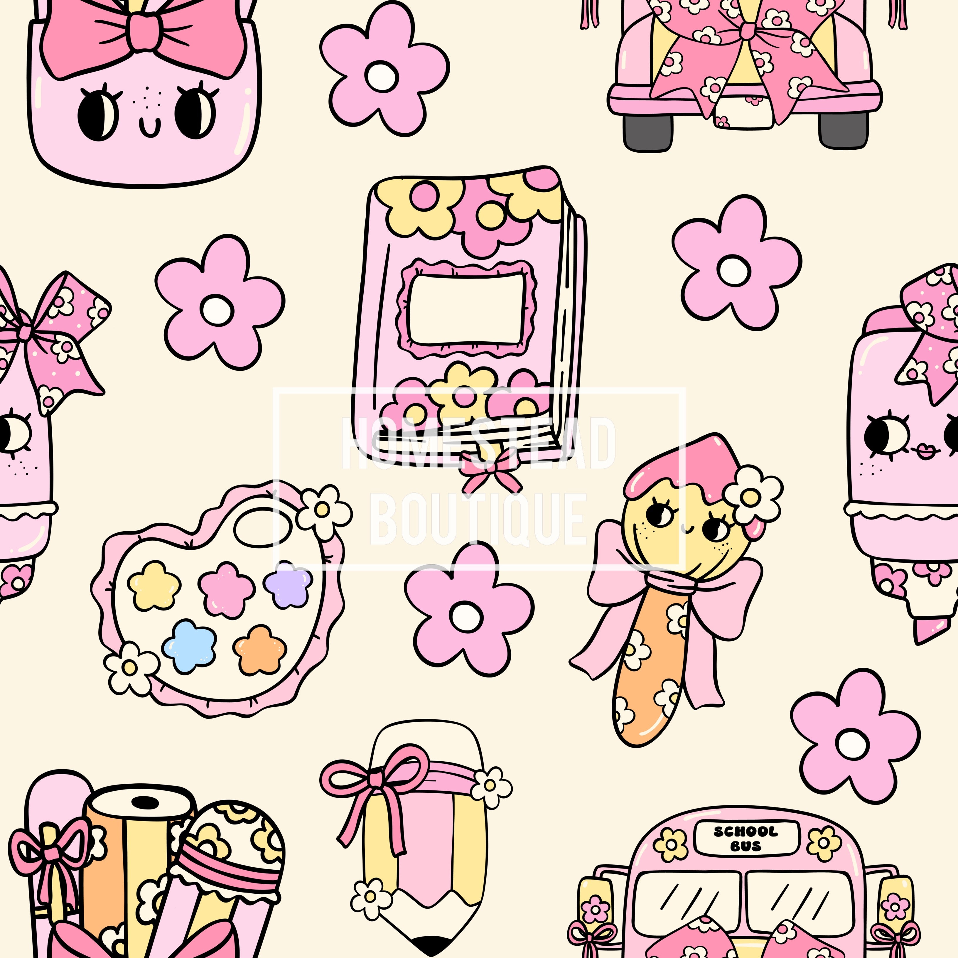 Girly school seamless