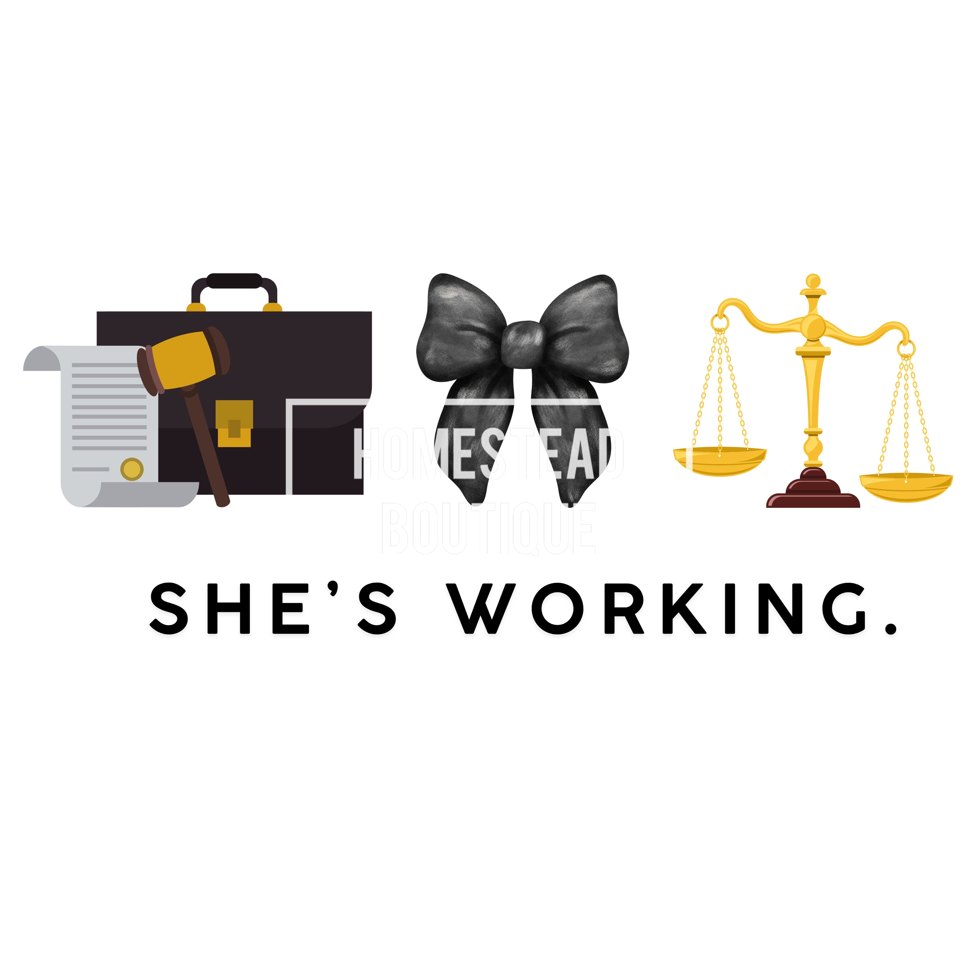 She’s working lawyer