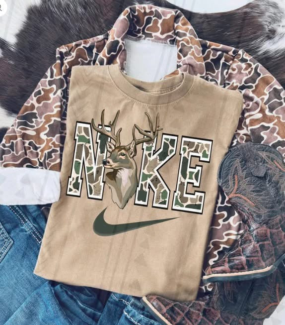 Camo brand deer shirt option