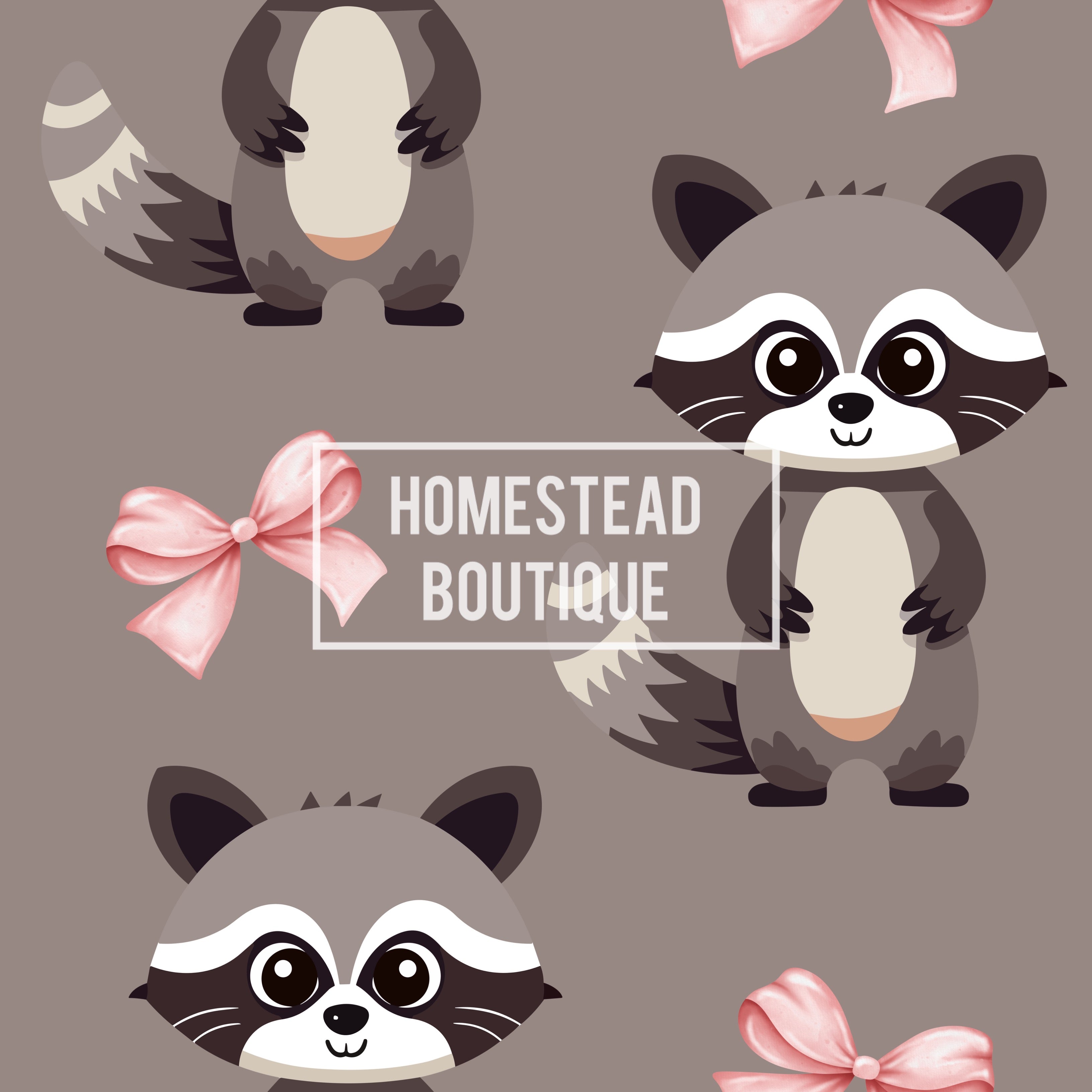 Raccoon seamless
