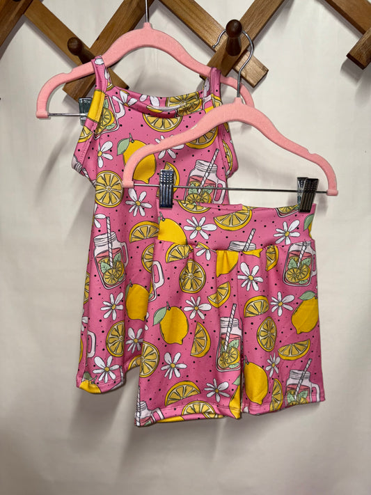 Lemonade summer tank/biker set (6/7)