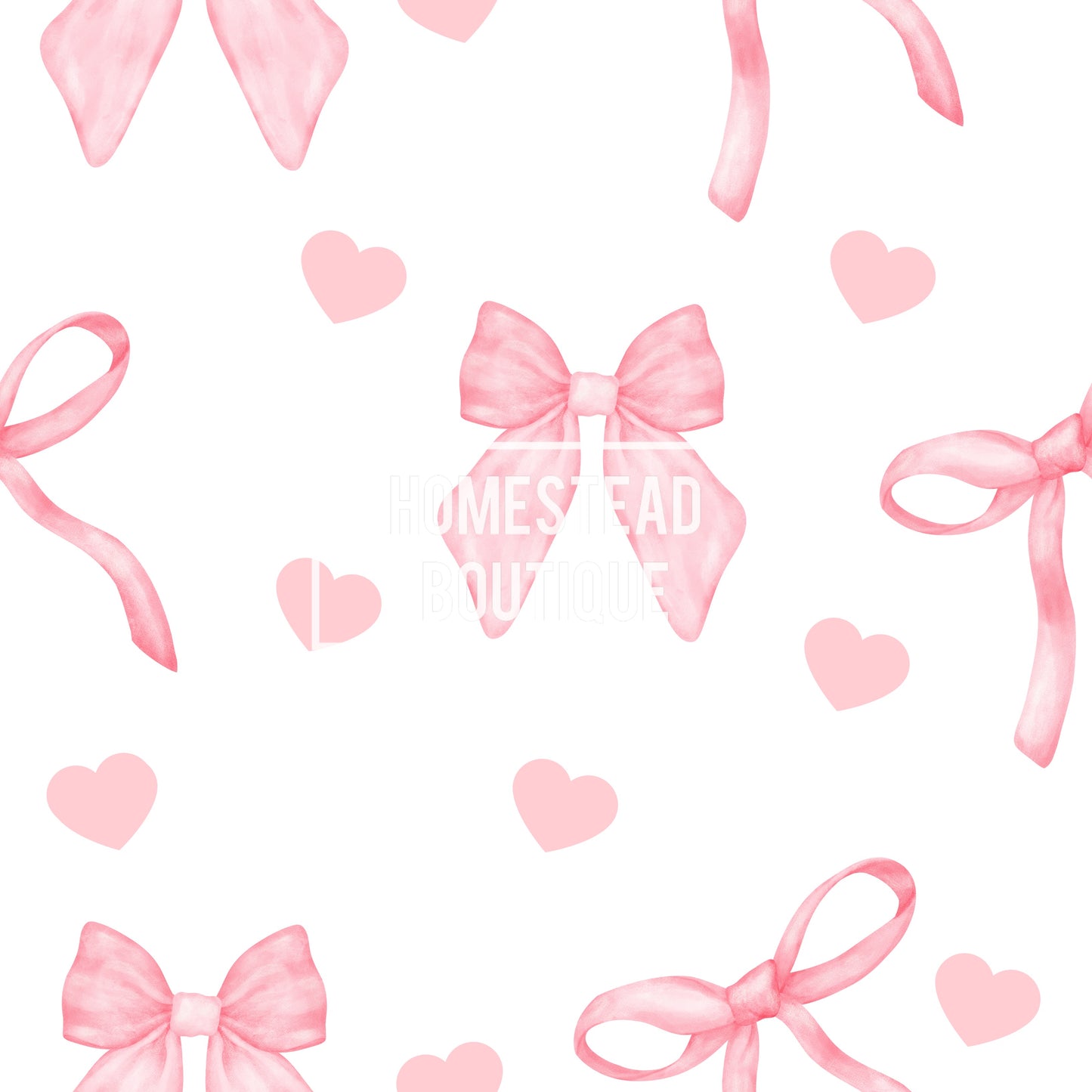 Heart bow seamless