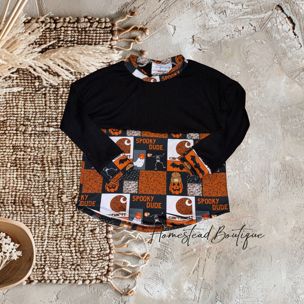 Spooky dude two toned dolman (4t)