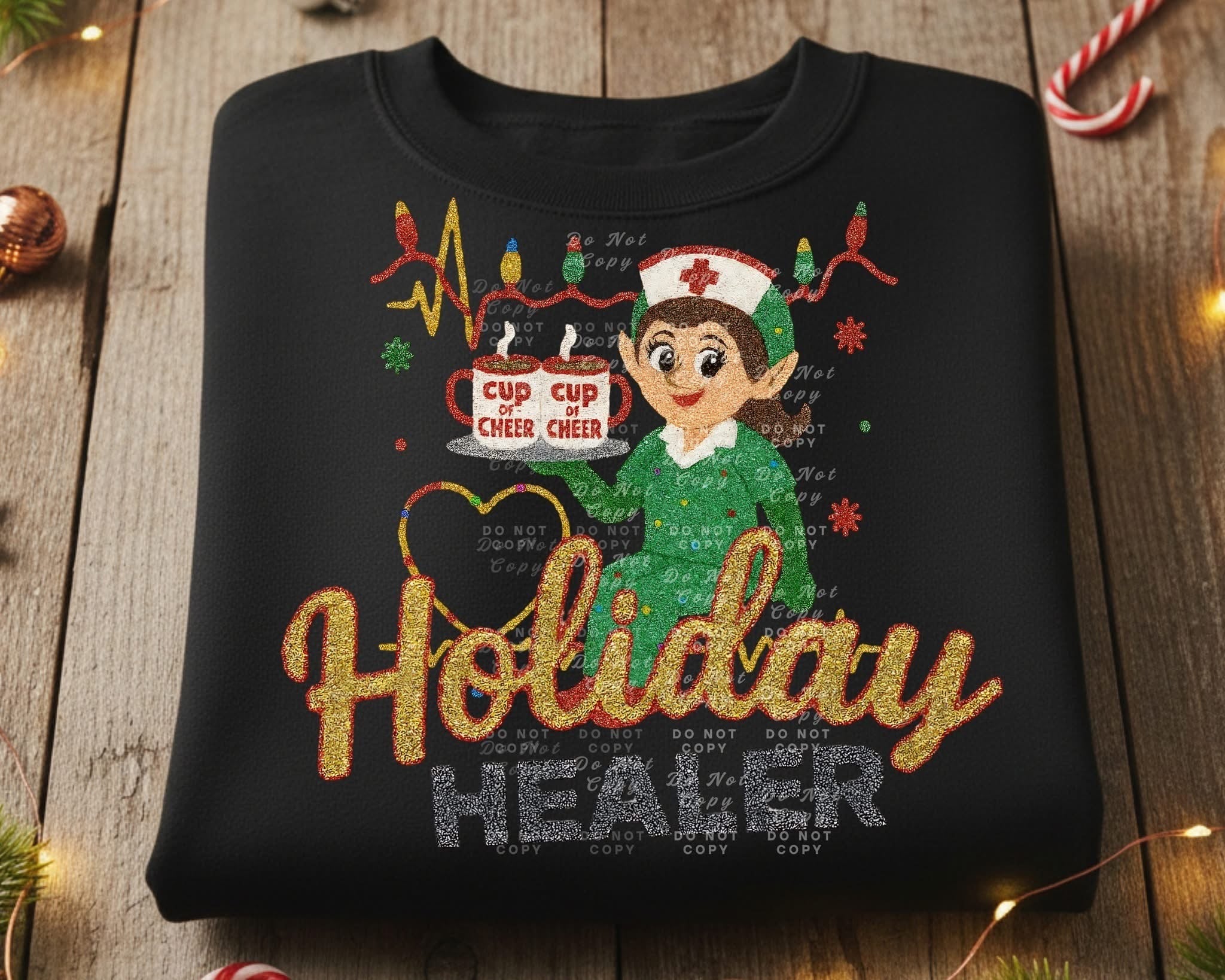 Holiday healer shirt option
