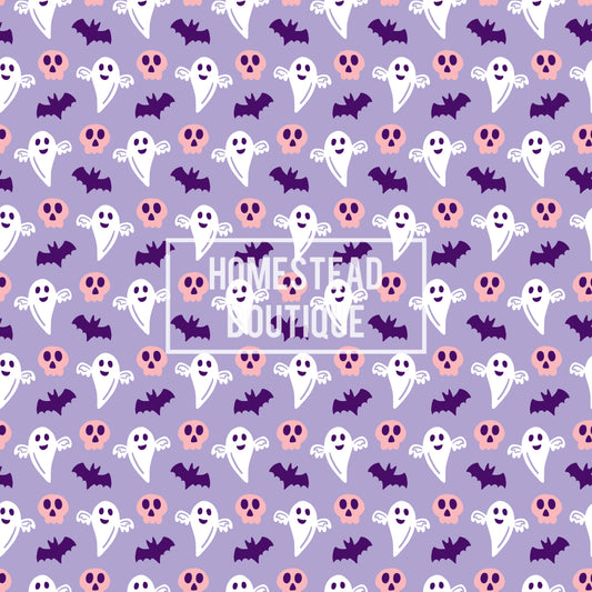 Purple ghost seamless