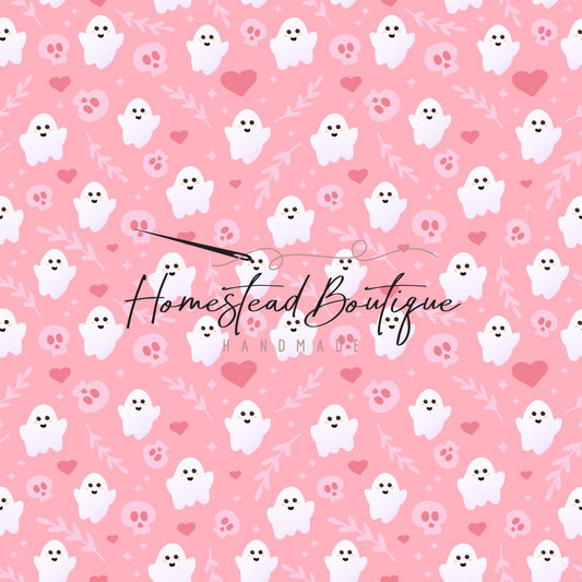 Pink ghost seamless