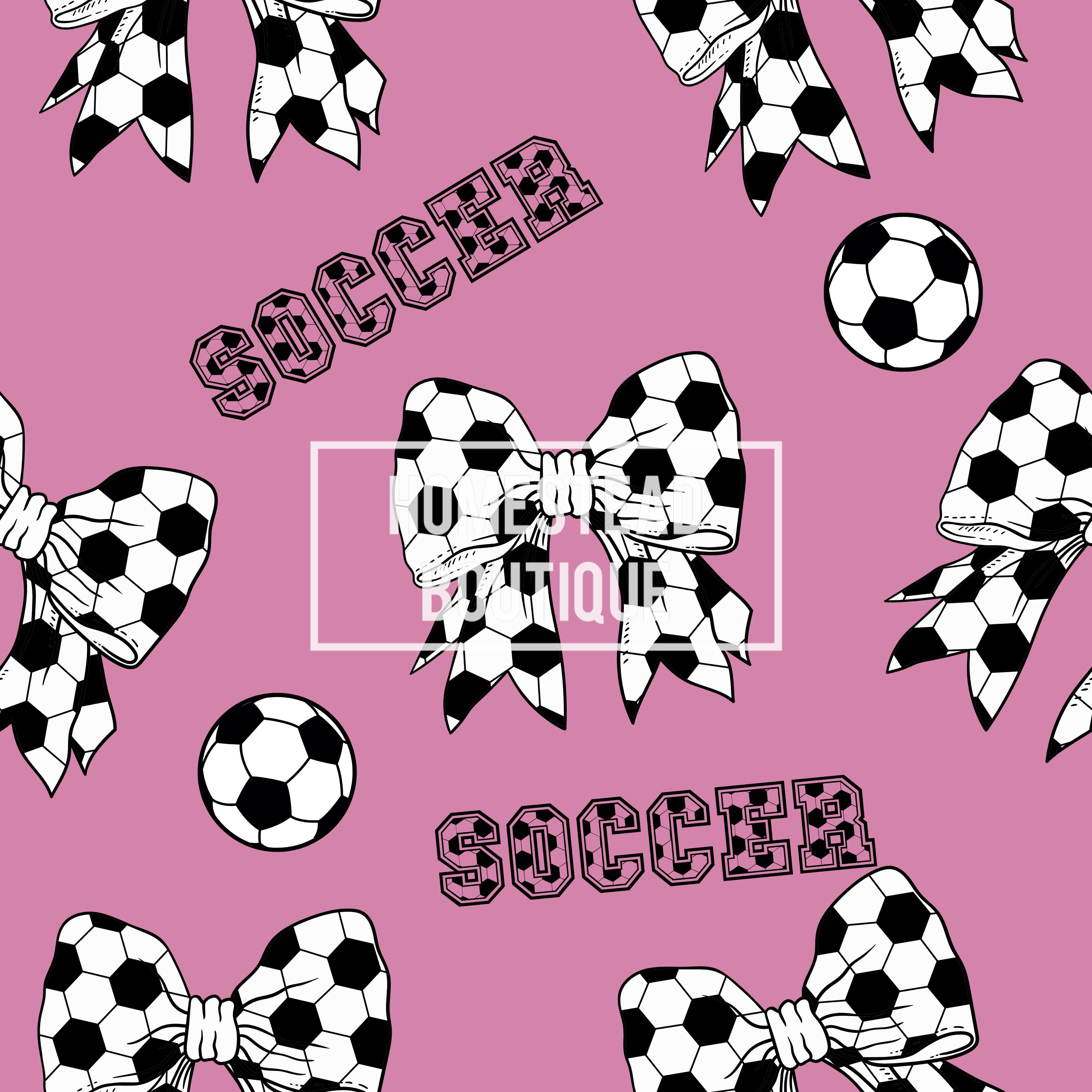 Pink soccer seamless