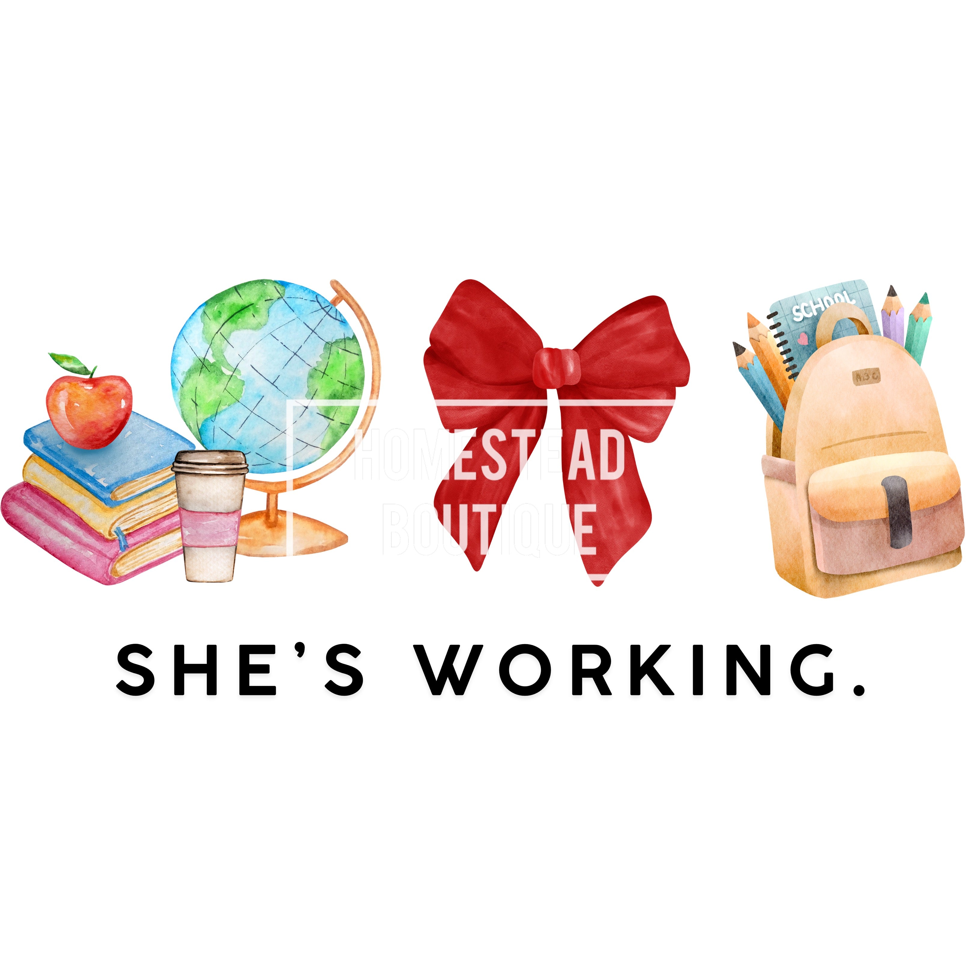 She’s working teacher