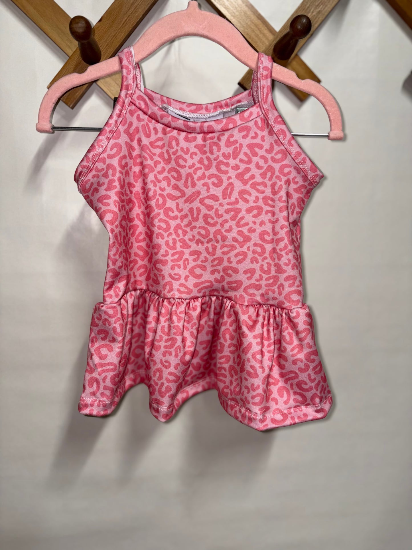 Leopard cami peplum (3t)