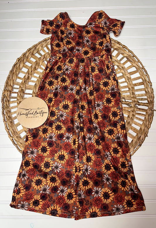 Fall sunflower autumn jumper pants (5t)