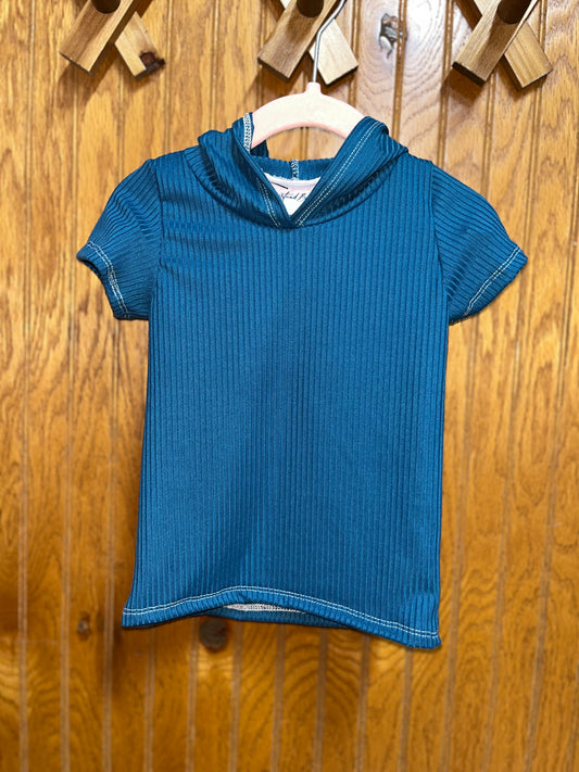 Emerald basic tee with hood (18m)