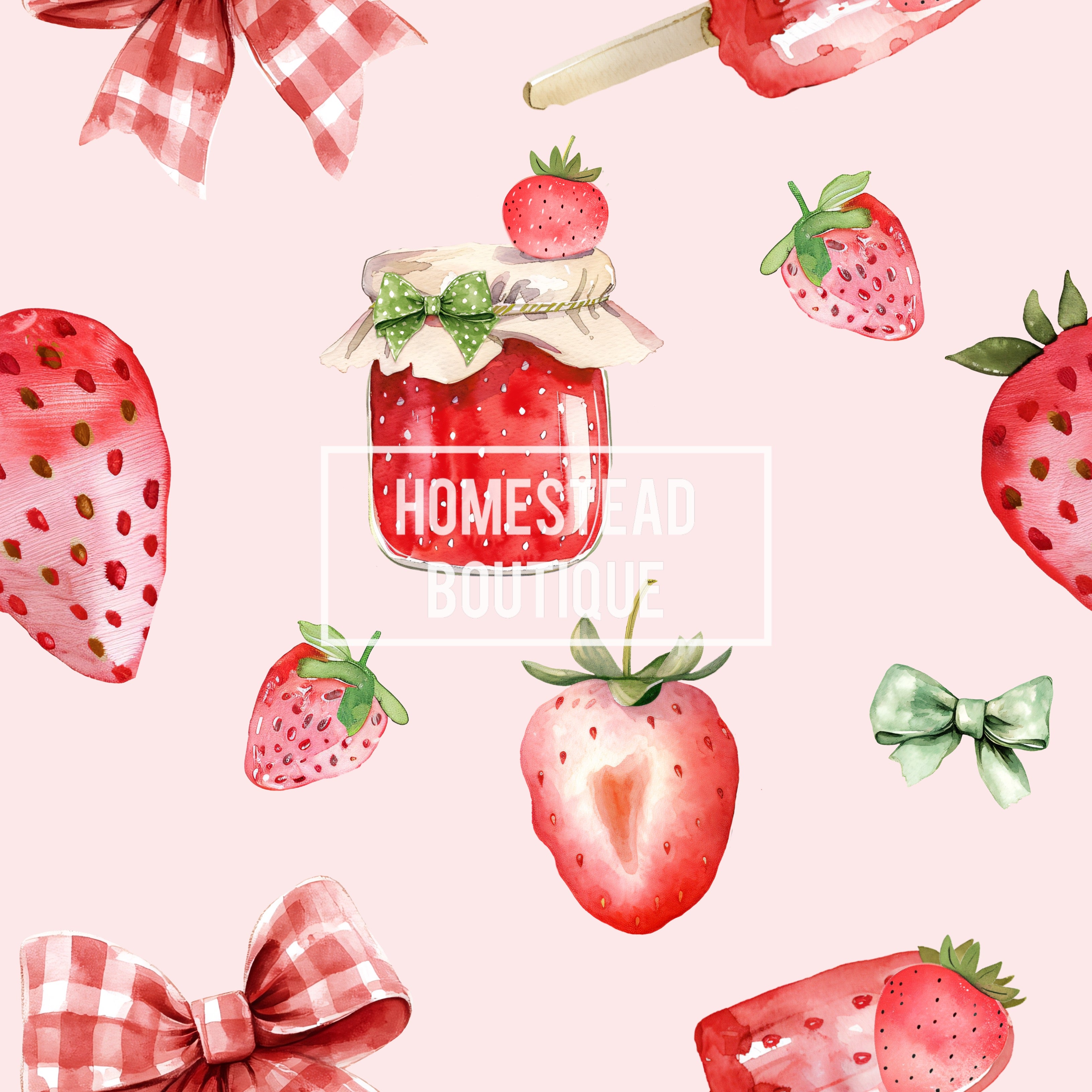 Strawberry jam seamless