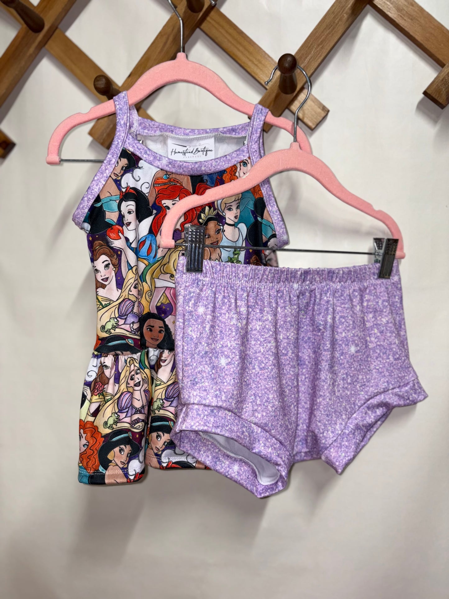 Princess cami peplum /biker set (6/7)