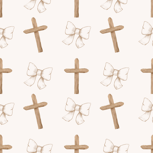 Cross and bow seamless