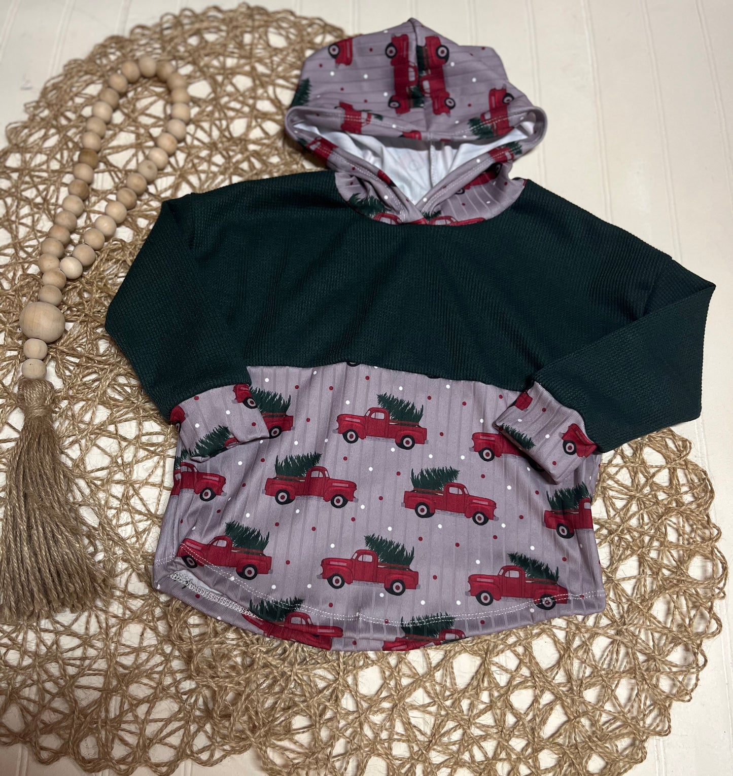 Christmas truck hooded tee (18/24)