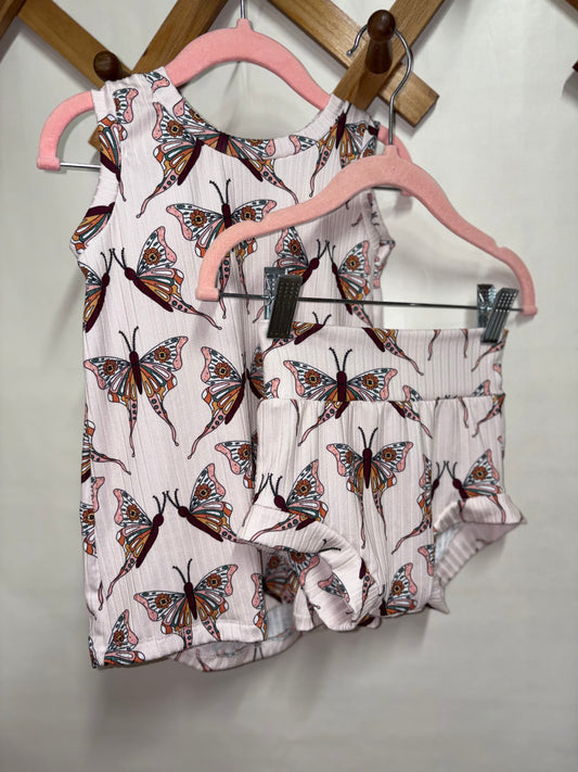 Butterfly tank/bummie set (5t)