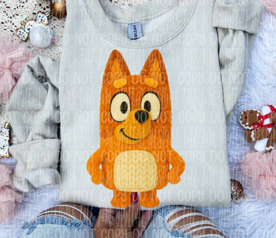 Faux crochet Bingo shirt option